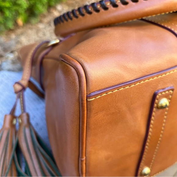 Dooney & Bourke Florentine Domed Buckle Satchel in Natural - Picture 10 of 12